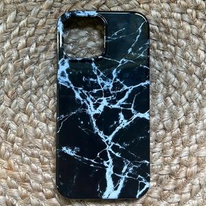 iPhone 13 Pro Max Black Marble case -Felony Case